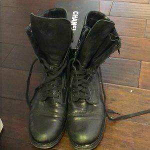 Chanel Combat Boots